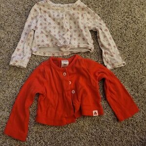 Baby girls cardigans. Size 9m